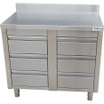 Commercial Stainless Steel Cabinet with 6 Drawers 1000×600×900mm | CaterEq CEYL4DS106A