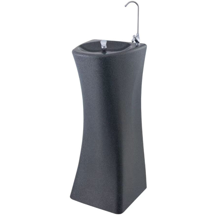 Commercial Drinking Water Fountain with Drinking Tap and Bottle Tap Black - CEYL600P
