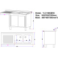 Stainless Steel Double Bowl Sink Unit with Left Drainer & Cabinet 1600×600×950mm | CaterEq CEYLC166SBR2