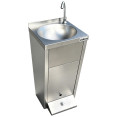 Stainless Steel Freestanding Hand Wash Sink with Foot Pedal 400x400x850mm | CaterEq CEYLS31 Stainless Steel Freestanding Hand Wash Sink with Foot Pedal 400x400x850mm | CaterEq CEYLS31
