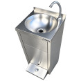 Stainless Steel Freestanding Hand Wash Sink with Foot Pedal 400x400x850mm | CaterEq CEYLS31 Stainless Steel Freestanding Hand Wash Sink with Foot Pedal 400x400x850mm | CaterEq CEYLS31