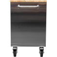 Widebody Heavy Duty 72" Stainless Steel Rolling Tool Chest with Wooden Worktop 17 Drawers 1978x610x1000mm Silver | CaterEq CEYZM106 Widebody Heavy Duty 72" Stainless Steel Rolling Tool Chest with Wooden Worktop 17 Drawers 1978x610x1000mm Silver | CaterEq CEYZM106