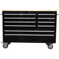 Heavy Duty 48" Steel Rolling Tool Chest with Wooden Worktop 10 Drawers 1369x486x909mm Black | CaterEq CEYZM124 Heavy Duty 48" Steel Rolling Tool Chest with Wooden Worktop 10 Drawers 1369x486x909mm Black | CaterEq CEYZM124