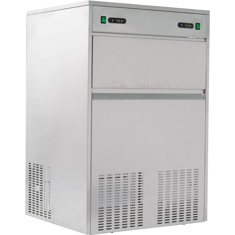 Commercial Bullet Ice Machine 120kg/24h 55kg Bin 682x610x1050mm - CEZB120