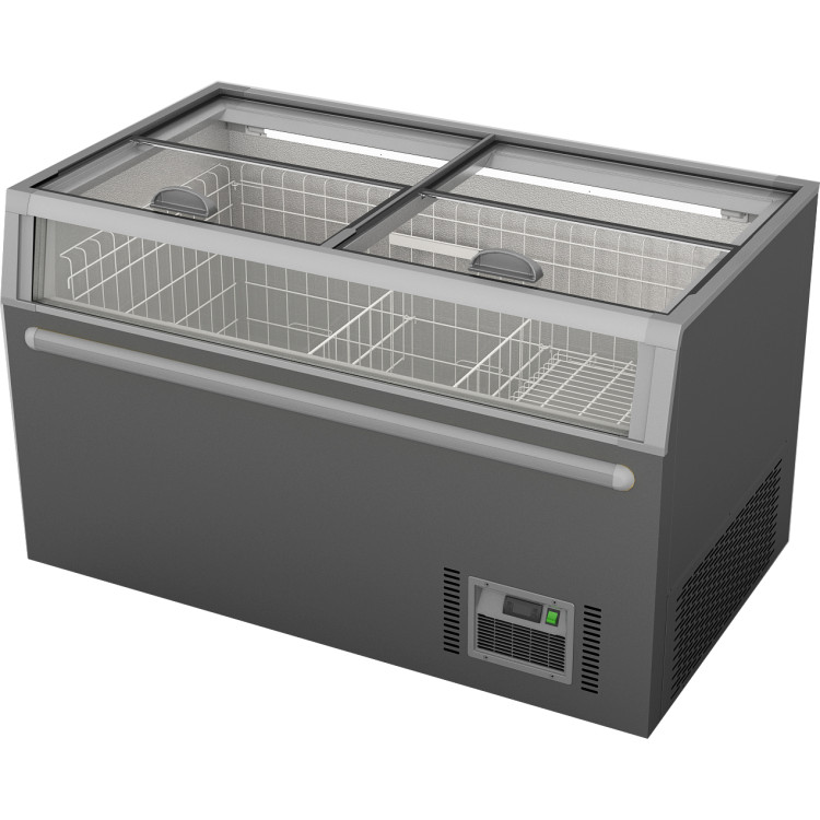Island Showcase Freezer 1450x850x870mm 320 Litre- CEZCDL145SS4