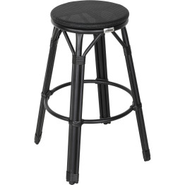 Bistro Teslin Bar Stool Aluminium Black - CEZF3001CBLACK