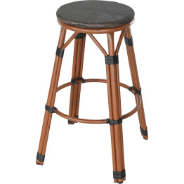 Bistro Teslin Bar Stool Aluminium Wood - CEZF3001CWOOD