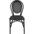 Bistro Teslin Chair Aluminium Black - CEZF3007CBLACK