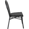 Bistro Teslin Chair Aluminium Black - CEZF3007CBLACK