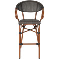 Textilene Outdoor High Barstool Aluminium Wood - CEZF3030CWOOD