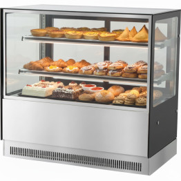 Heated Bakery and Cake Display Unit 2 Shelves 1800mm Width | CaterEq CEZHN010 Heated Bakery and Cake Display Unit 2 Shelves 1800mm Width | CaterEq CEZHN010