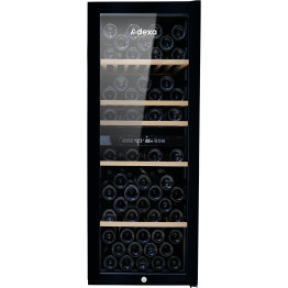 Commercial Dual Zone Wine Cooler 198 Litres 77 Bottles Glass Door 5 Shelves 490x575x1271mm| CaterEq CEZSB200