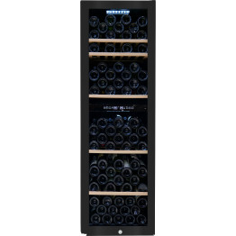 Commercial Dual Zone Wine Cooler 242 Litres 126 Bottles Glass Door 5 Shelves 490x575x1546mm| CaterEq CEZSB252