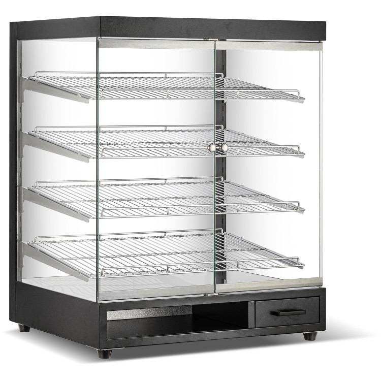 Neutral Display Case 4 Tier 800x575x967mm Black - CEZW318BLACK