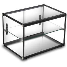 Neutral Display Case 550x398x381mm Black Frame - CEZW65SS
