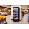 Commercial Upright Display Refrigerator 217 Litres Single Glass Door 3 Shelves Ventilated Cooling 615x580x1633mm | CaterEq CEKOBE304