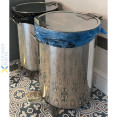 Professional Waste bin Stainless steel Wheels Pedal 60 litres - CEAD5903
