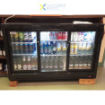 Back bar cooler 3 Sliding doors 300 litres Black - CEBBC3S