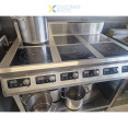 Commercial Freestanding 6-Zone Induction Cooker with Water Baffle & Undershelf 16.8kW (6 × 2800W) Knob Control | CaterEq CECX160A Commercial Freestanding 6-Zone Induction Cooker with Water Baffle & Undershelf 16.8kW (6 × 2800W) Knob Control | CaterEq CECX160A