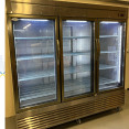 1800lt Commercial Upright Refrigerator Triple Glass Door Stainless Steel - CED83RGS3