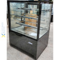 Cake counter Straight front 1000x730x1300mm 3 shelves Black base LED - CEGN1000R3BLACK