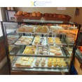 Cake counter 1000x730x1300mm 3 shelves Stainless steel base LED - CEGN1000RF3