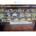 Cake counter 1500x730x1200mm 2 shelves Mirror front LED - CEGN1500RF2
