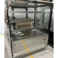 Cake counter 900x730x1300mm Stainless steel base 3 shelves LED - CEGN900RF3