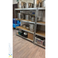 4-Tier Galvanized Heavy‑Duty Shelving Unit – 300 kg per Shelf | CaterEq CEKRT37 4-Tier Galvanized Heavy‑Duty Shelving Unit – 300 kg per Shelf | CaterEq CEKRT37
