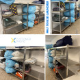 Commercial 4 Tier Stainless Steel Round Leg Storage Shelf 1200 x 500 x 1550mm | CaterEq CEQNH8816