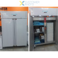 967lt Commercial Refrigerator Stainless steel Upright cabinet Twin door Ventilated cooling - CER800V