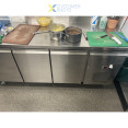 Professional Refrigerated Counter with Upstand 3 doors Depth 600mm - CERS32V