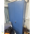 Professional Metal Blue Steel Cabinet 2 Doors 800x400x1800mm | CaterEq CESART610 Professional Metal Blue Steel Cabinet 2 Doors 800x400x1800mm | CaterEq CESART610