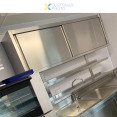 Wall cabinet Sliding doors Stainless steel Width 2000mm Depth 400mm - CETHWSR204
