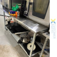 Commercial Mobile Work table Stainless steel Bottom shelf 1800x750x900mm - CEWTG750X1800C