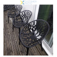 Bistro Dining Chair Plastic Black Indoors & Outdoors - CEWW030BLACK