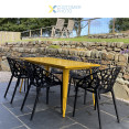 Bistro Dining Chair Plastic Black Indoors & Outdoors - CEWW030BLACK
