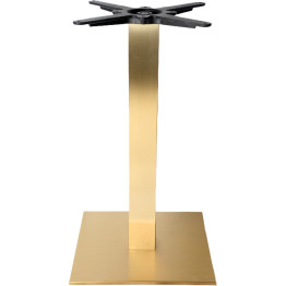 Gold Cast Iron Table Base Square 450x450x720mm | CaterEq CED002CGOLD