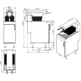 Commercial Fryer Mate Chip Warming Station Electric Free Standing 0.94kW - CEVX15