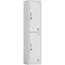 Commercial White 2 Door Locker 380x450x1800mm | CaterEq CEHDGZ02WHITE Commercial White 2 Door Locker 380x450x1800mm | CaterEq CEHDGZ02WHITE