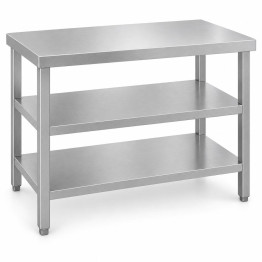 Commercial 3-Tier Stainless Steel Work Table with Undershelves 900x600x850mm | CaterEq CEQNH1132