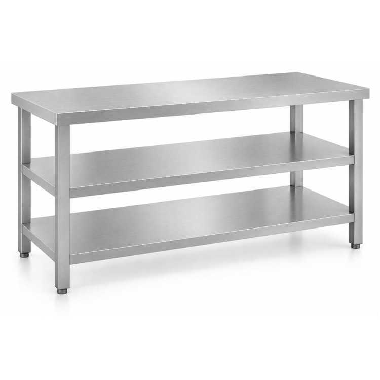 Commercial 3-Tier Stainless Steel Work Table with Undershelves 1800x600x850mm | CaterEq CEQNH1138
