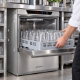 Commercial Dishwasher with detergent + rinse + drain pump 500 Plates/h 500x500mm rack 230V | CaterEq CEINOK102 Commercial Dishwasher with detergent + rinse + drain pump 500 Plates/h 500x500mm rack 230V | CaterEq CEINOK102