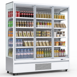 1715L Triple Glass Door Upright Display Refrigerator – 1880 × 720 × 2030 mm White| CaterEq CELKL208