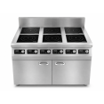 Commercial 6 Zone Induction Range 16.8kW 6 × 2.8kW 1100mm 220V | CaterEq CEALTAY400