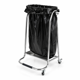 Commercial Stainless Steel Trash Bag Holder Cart 430×530×960 mm| CaterEq CEJSN216