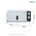 Commercial Single Deck Pizza Oven for 12" Pizzas 1.13kW 230V | CaterEq CEFP04D
