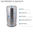 Commercial Swing Lid Waste Bin 70 Litres Satin | CaterEq CEJY940070LSATIN Commercial Swing Lid Waste Bin 70 Litres Satin | CaterEq CEJY940070LSATIN