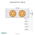 Commercial Electric 14” Conveyor Pizza Oven with Trolley 1280x910x480mm | CaterEq CELM14D
