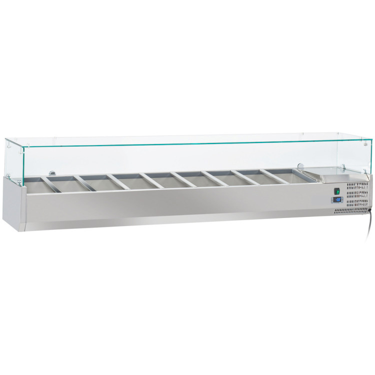 B GRADE Refrigerated Servery Prep Top 2000mm 9xGN1/3  Depth 150mm | CaterEq PT36 B GRADE
